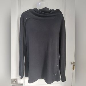 Black Cowl Neck Sweater